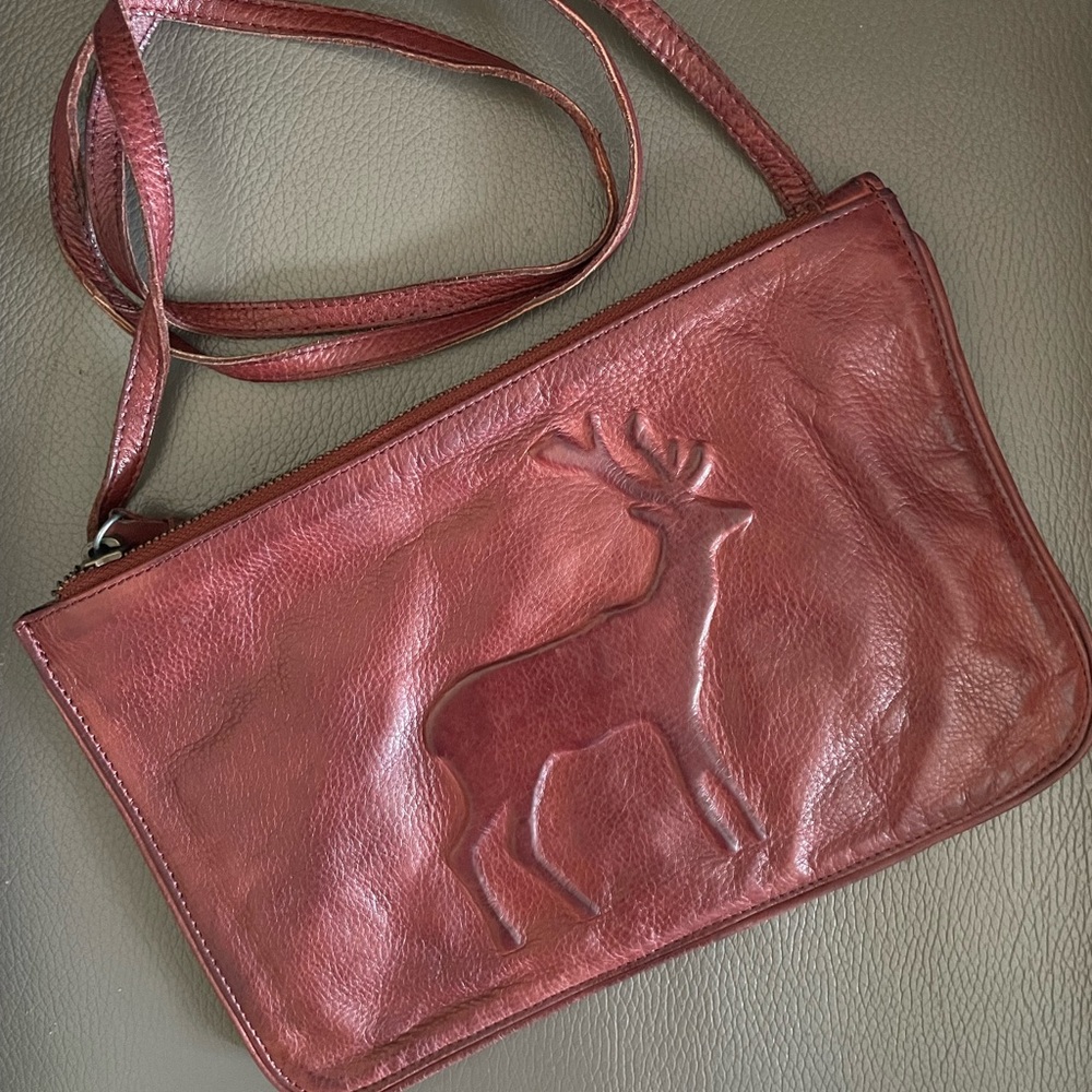 Topshop real Leather Crossbody Bag